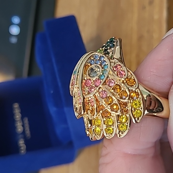 NWT Kurt Geiger ring size 7.5 bling bling bird head - Picture 3 of 10